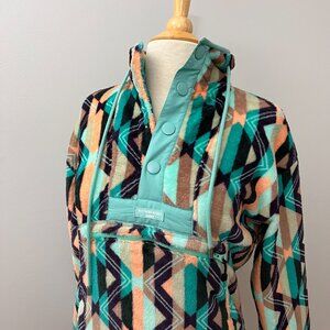 Southern Marsh Playa Printed Plush Pullover Sz XS